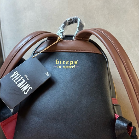 Disney Loungefly – Gaston “Layers Debossed Logo” Mini Backpack RARE new ! - Picture 7 of 13